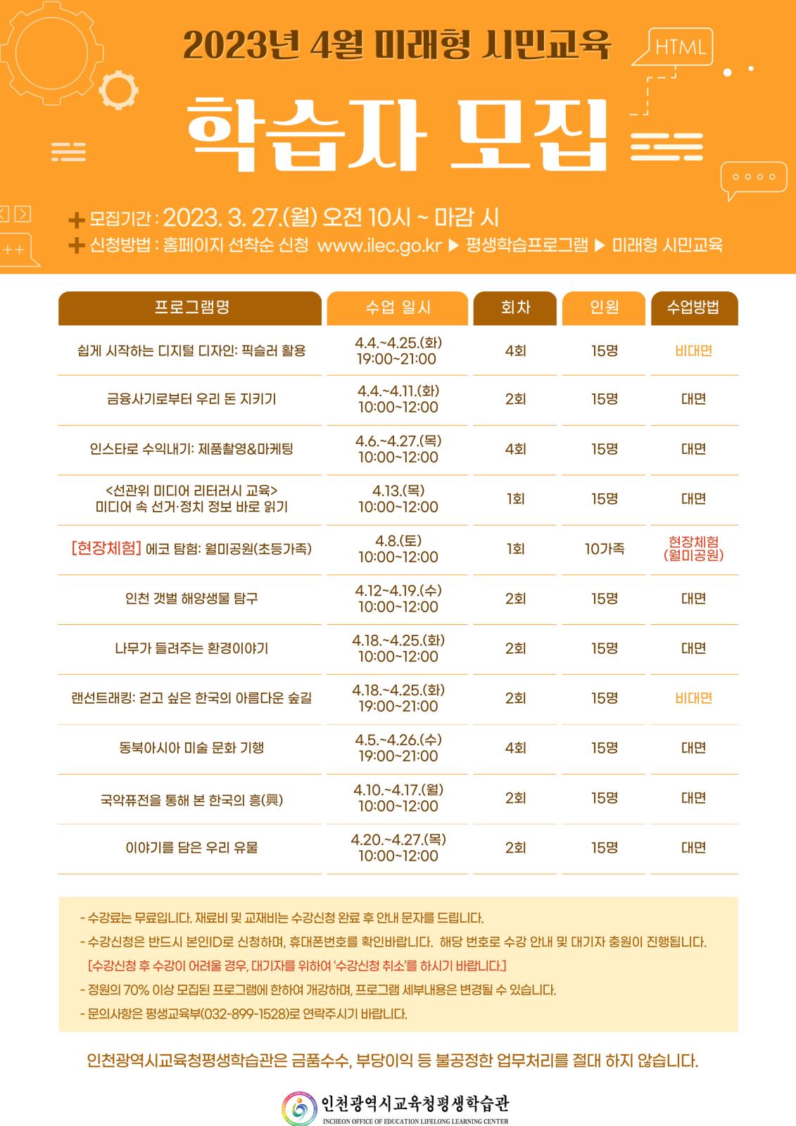 2023년 4월 맞춤형(학부모, 교직원, 미래형시민교육) 프로그램 학습자 모집의 2번째 이미지