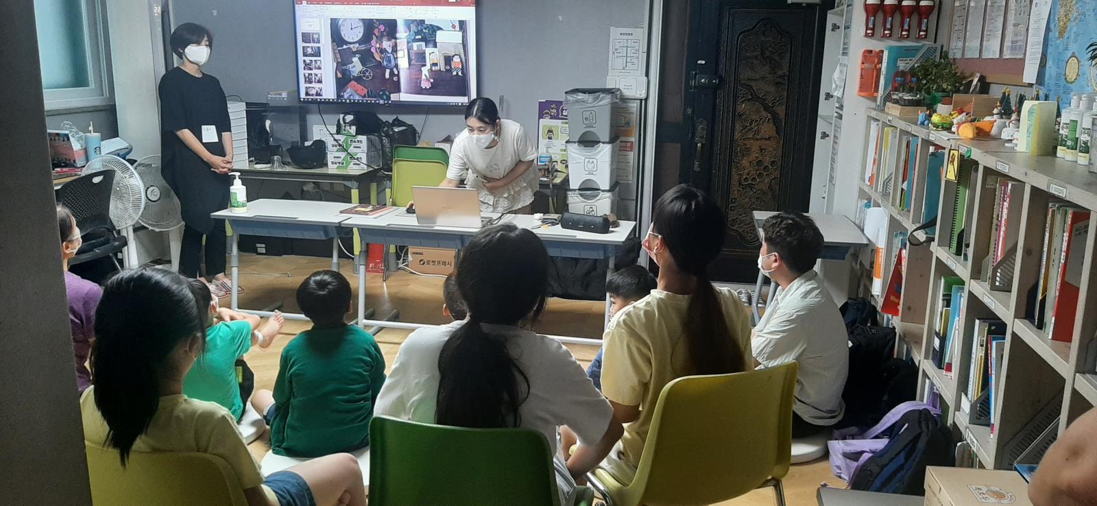 도서관과함께 책읽기 인형극체험 이미지