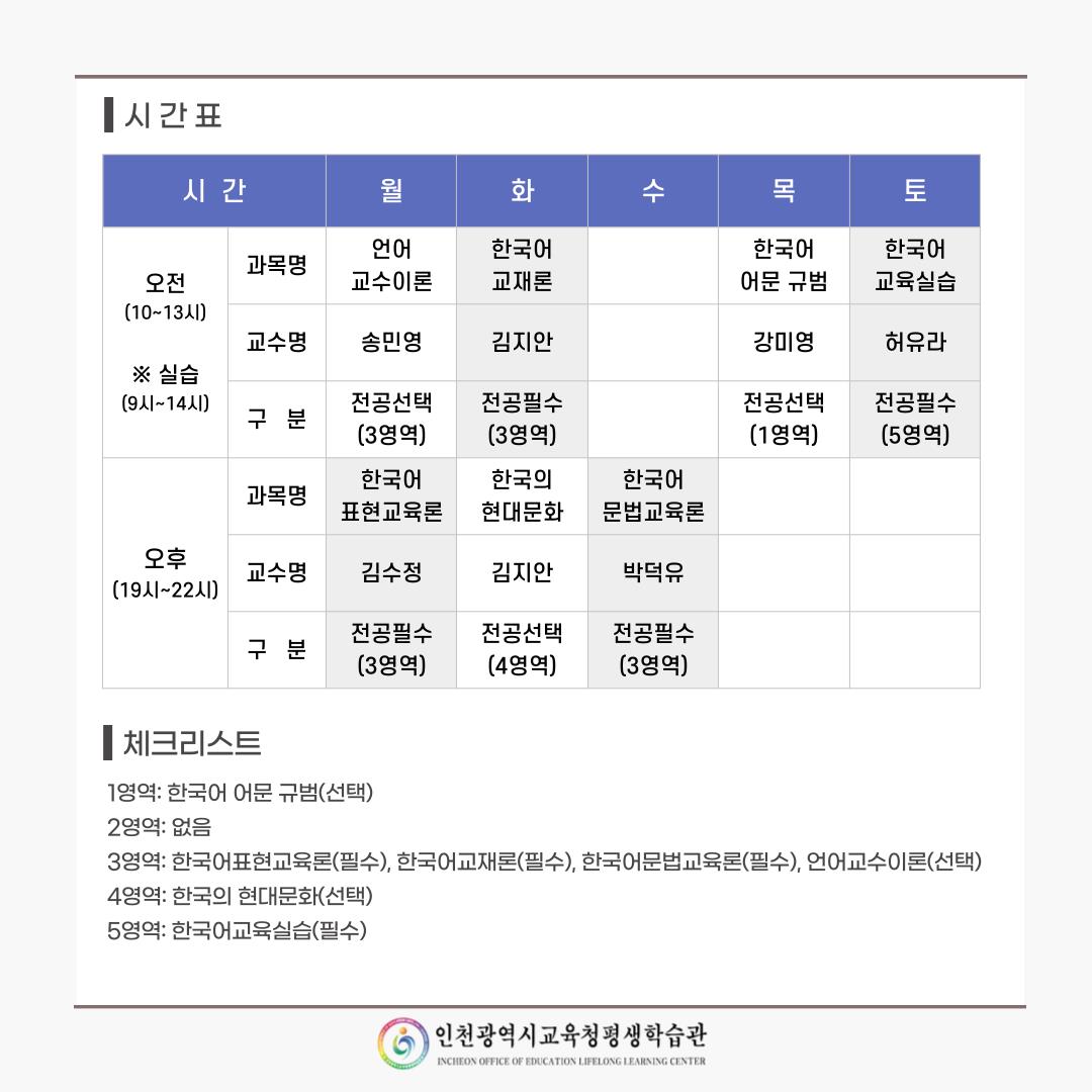 2025년 2학기 학점은행제 학사운영 지침서 및 시간표의 1번째 이미지